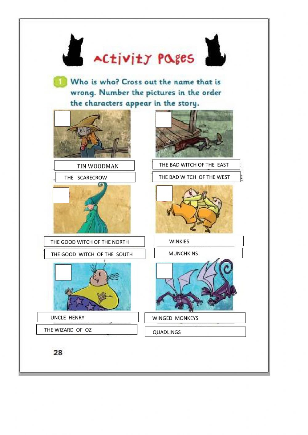 The Wonderful Wizard Of Oz Interactive Worksheet