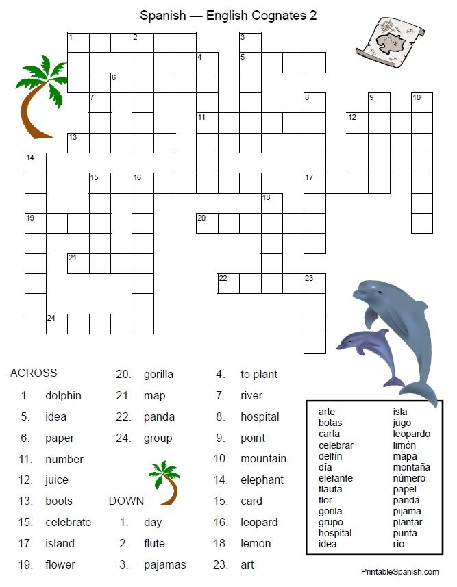 This Simple Crossword Puzzle Features 26 Words That Are Similar In 