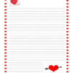 Valentine S Day Writing Paper For Kids Free Printable Templates