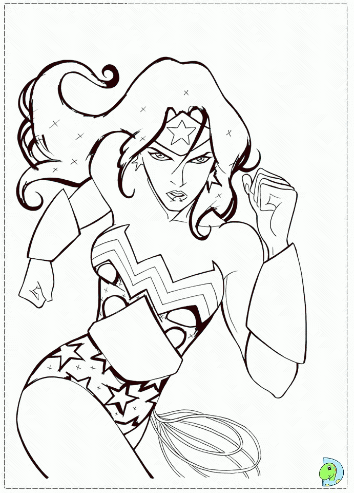 Wonderwoman Coloring Page Coloring Home