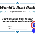 World S Best Dad 3 Free Printable Certificates For Father S Day This
