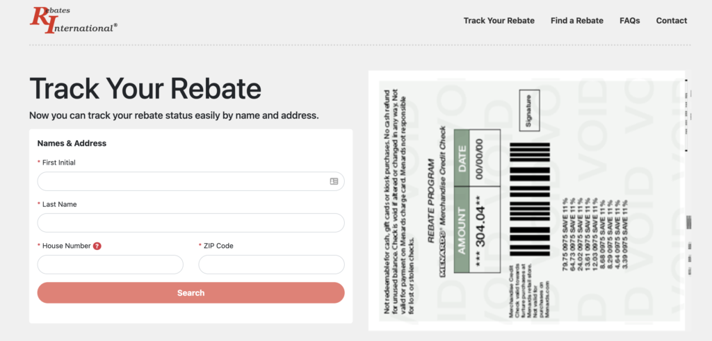 Menards Rebate Form 2023 Address