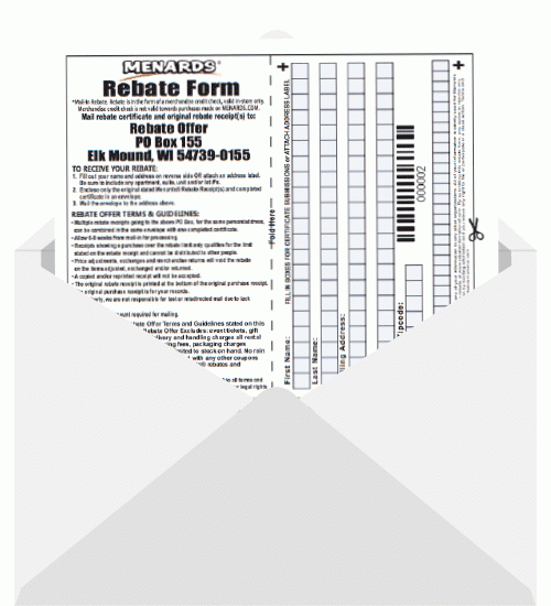 Menards Rebate Center Form