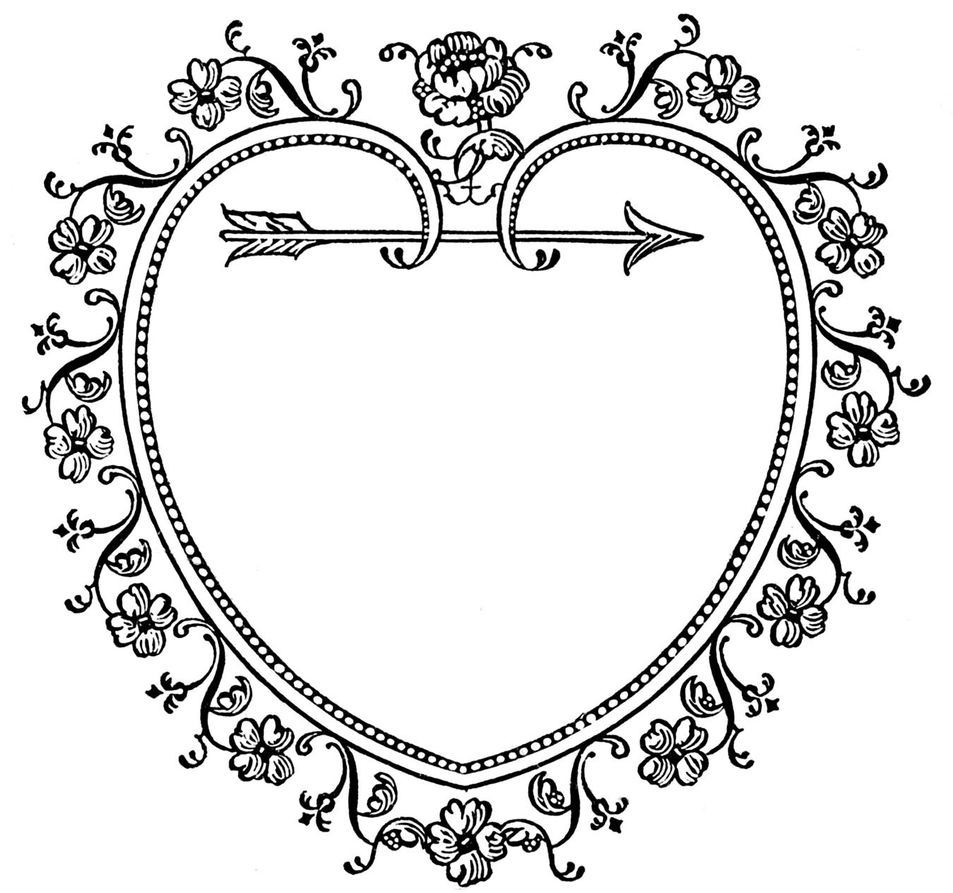 Printable Picture Of A Valentine Heart