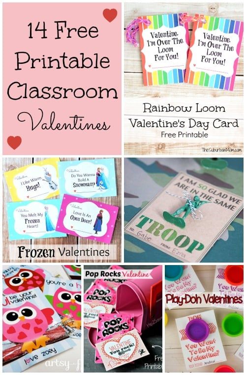Free Printable Classroom Valentines