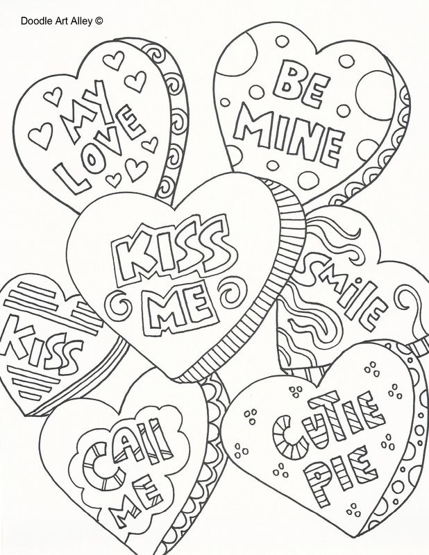 Printable Valentine Coloring Pages For Adults