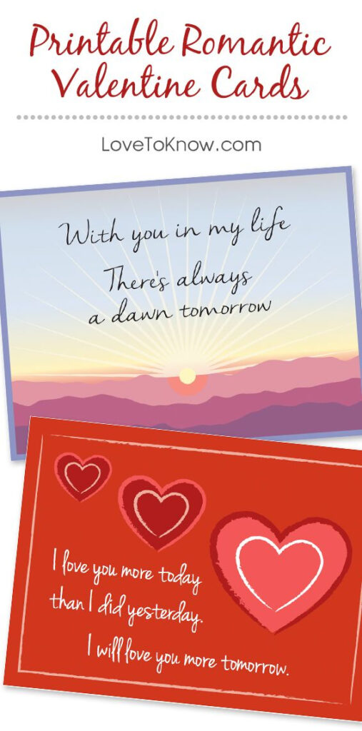 Free Printable Romantic Valentine Cards