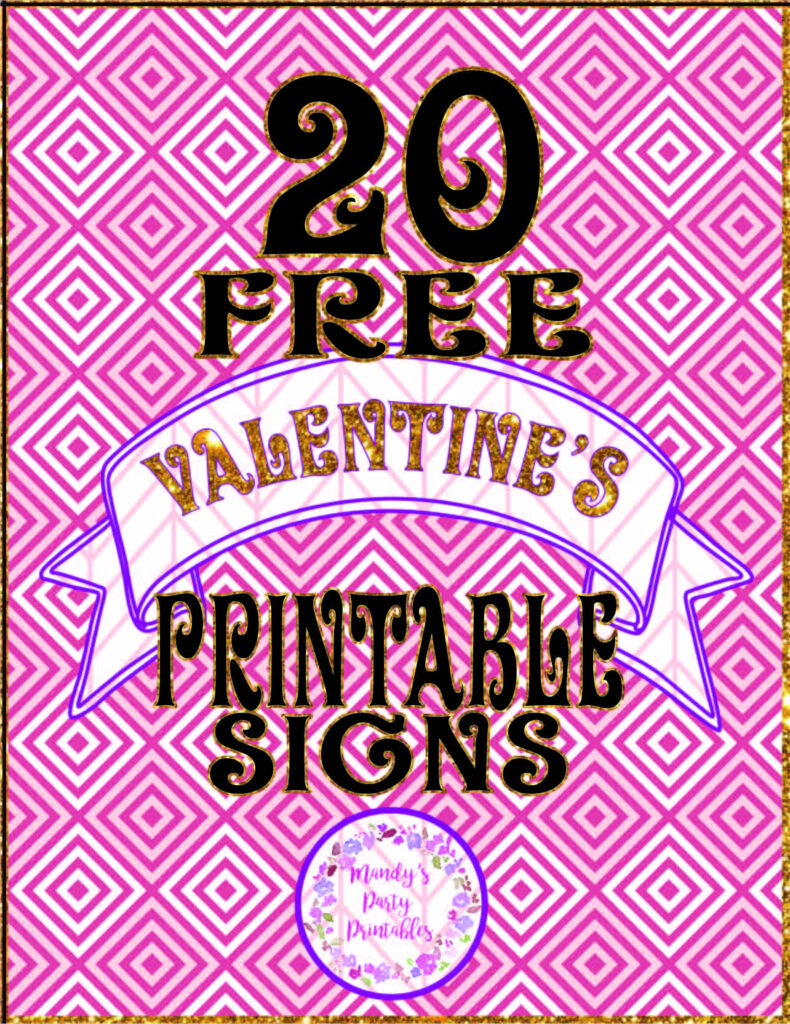 Free Printable Valentine Signs