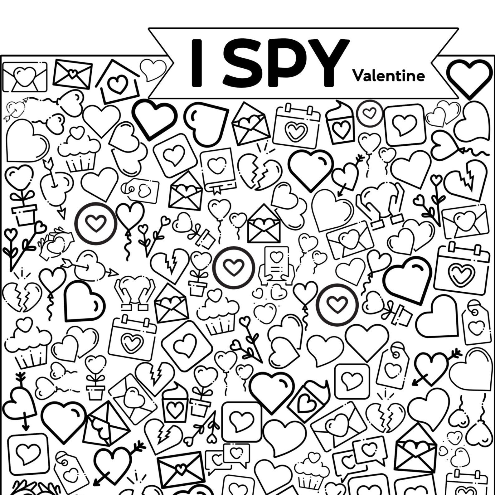 I Spy Valentines Printables