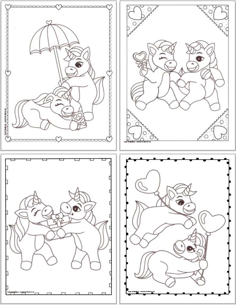 Free Printable Unicorn Valentine