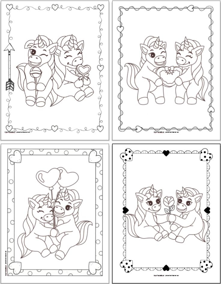 Free Printable Unicorn Valentine