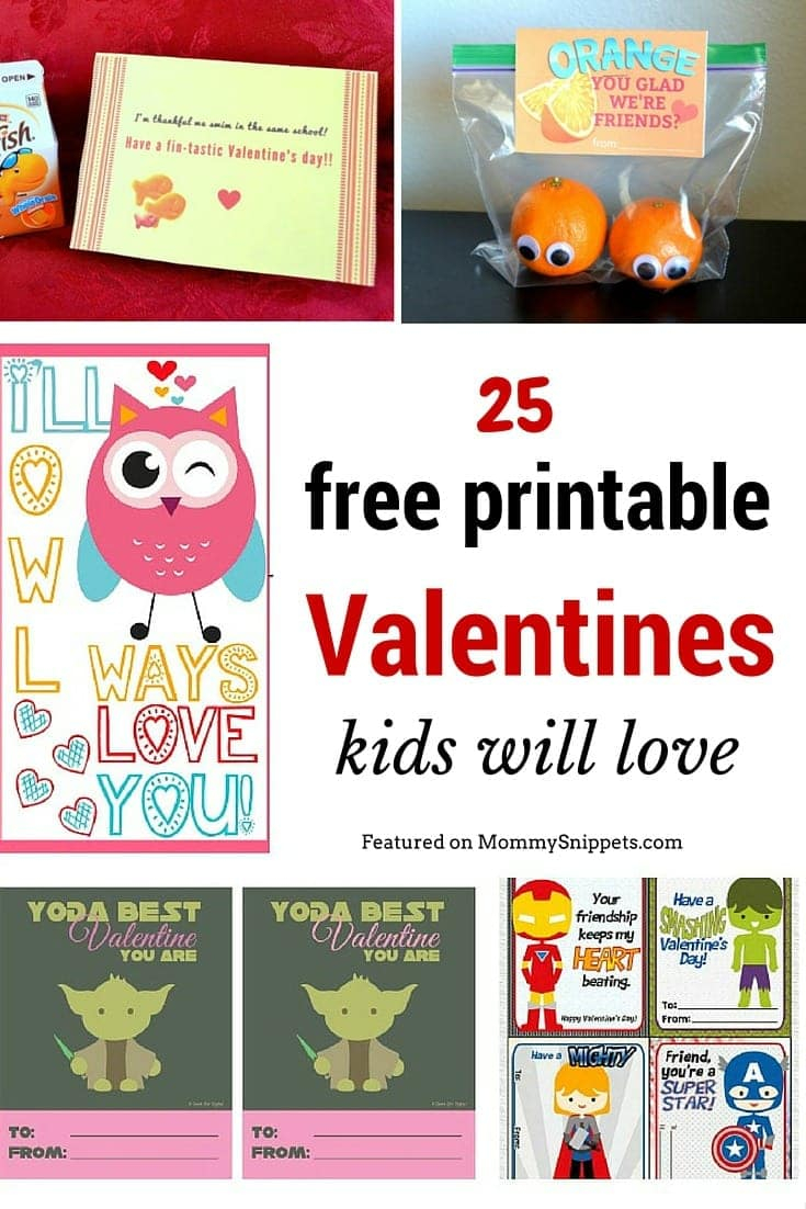 Best Printable Kids Valentines