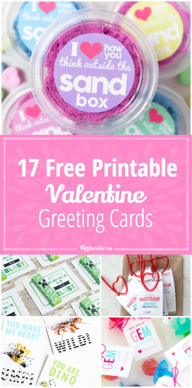 Printable Valentine Greeting Cards