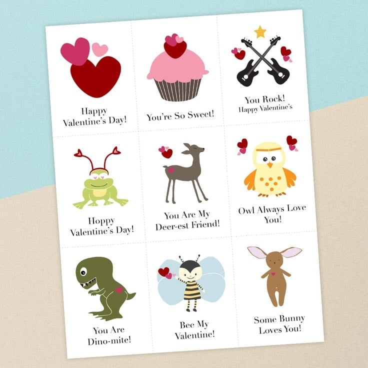Printable Cards For Valentine Day