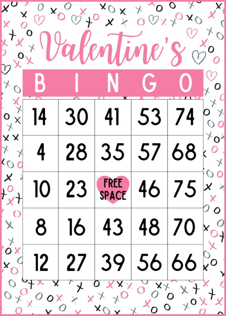 Free Printable Valentine Bingo Printable