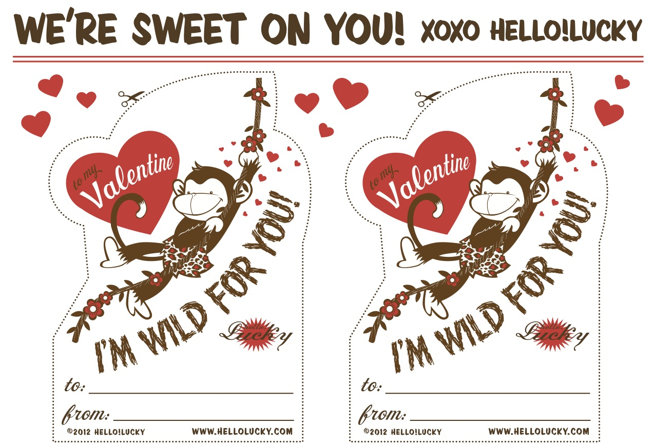 Printable Valentine Exchange Cards