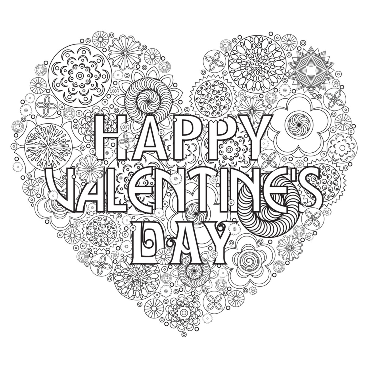 Printable Valentine Coloring Pages For Adults