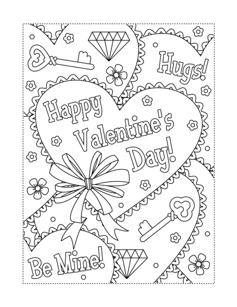 Free Printable Valentines Pictures To Color
