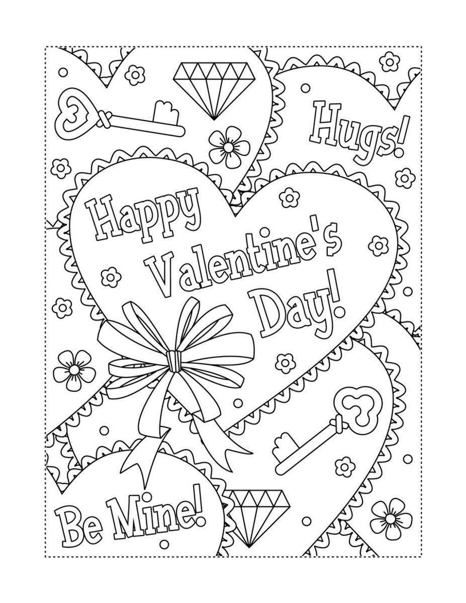 Valentines Day Coloring Pages For Adults Printable