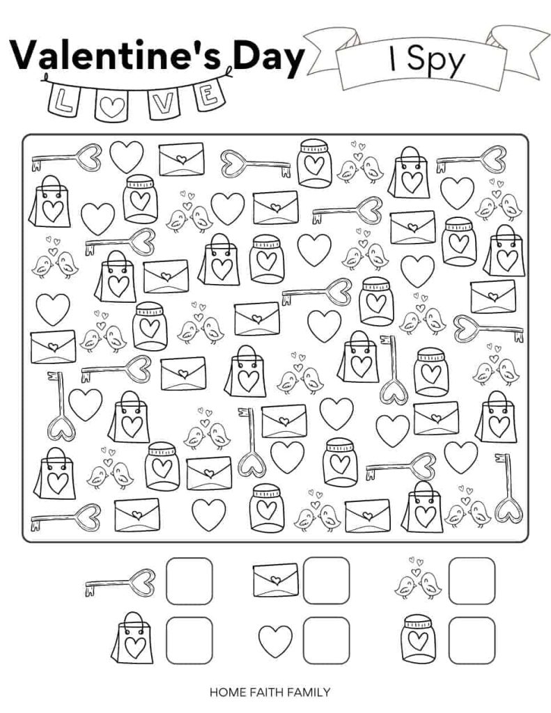 I Spy Valentines Printables