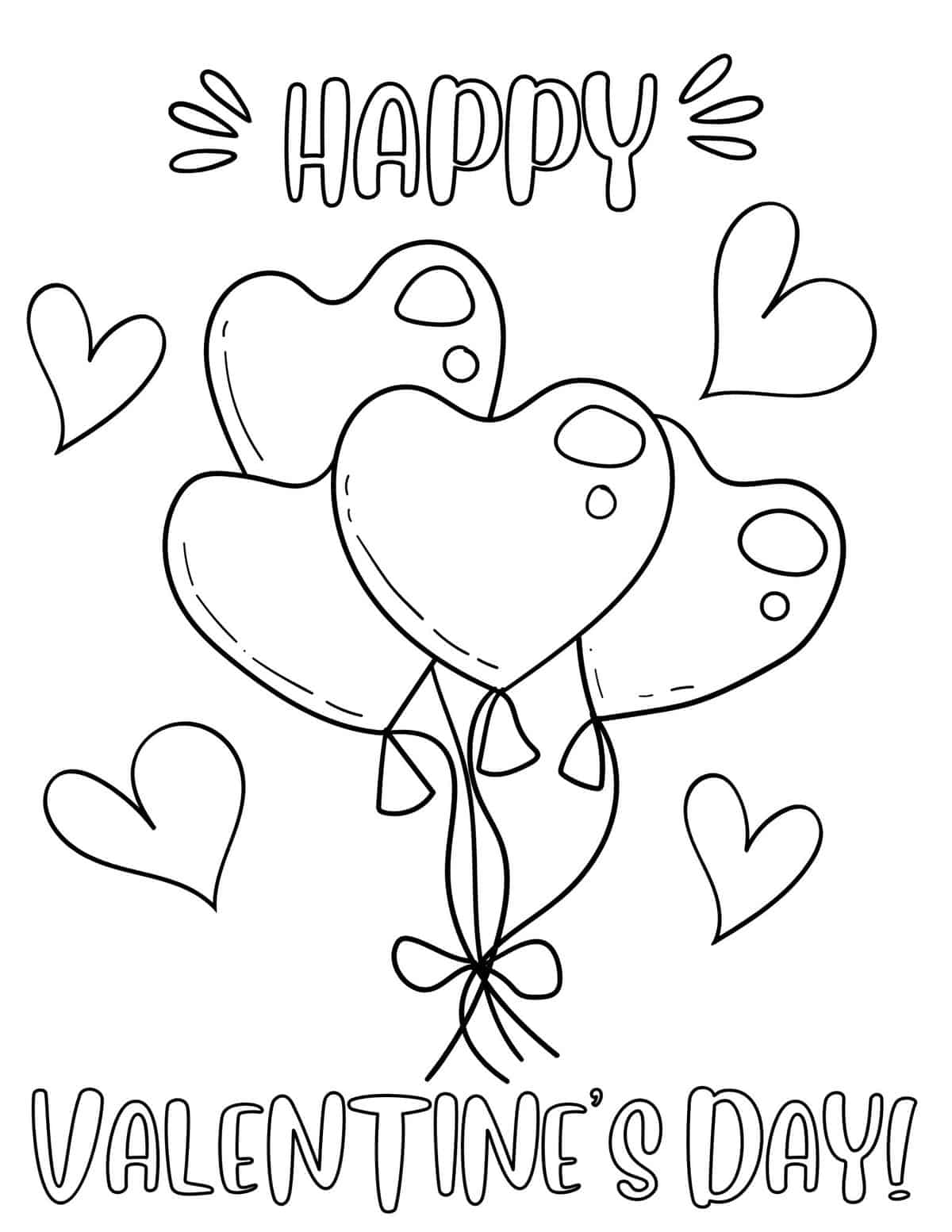 Valentine's Coloring Pages Printable