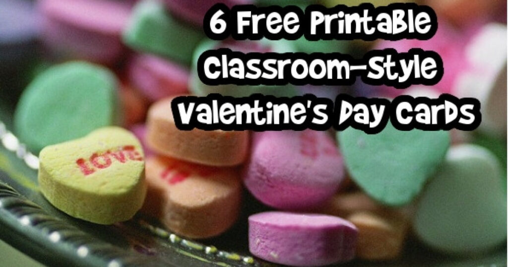 Printable Classroom Valentine Cards