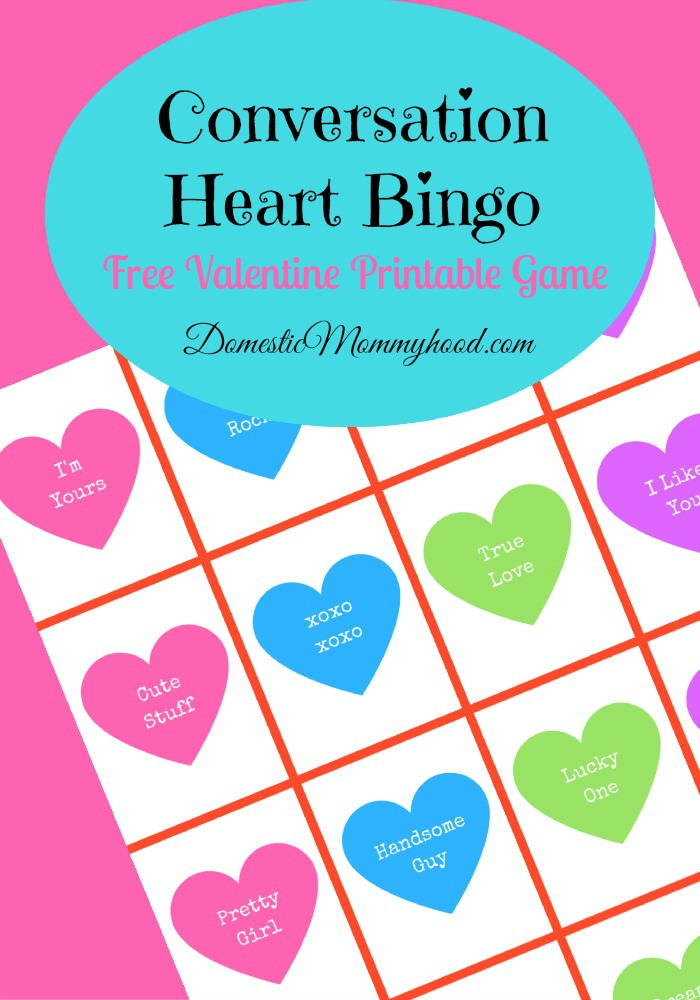 Valentine Bingo Free Printable