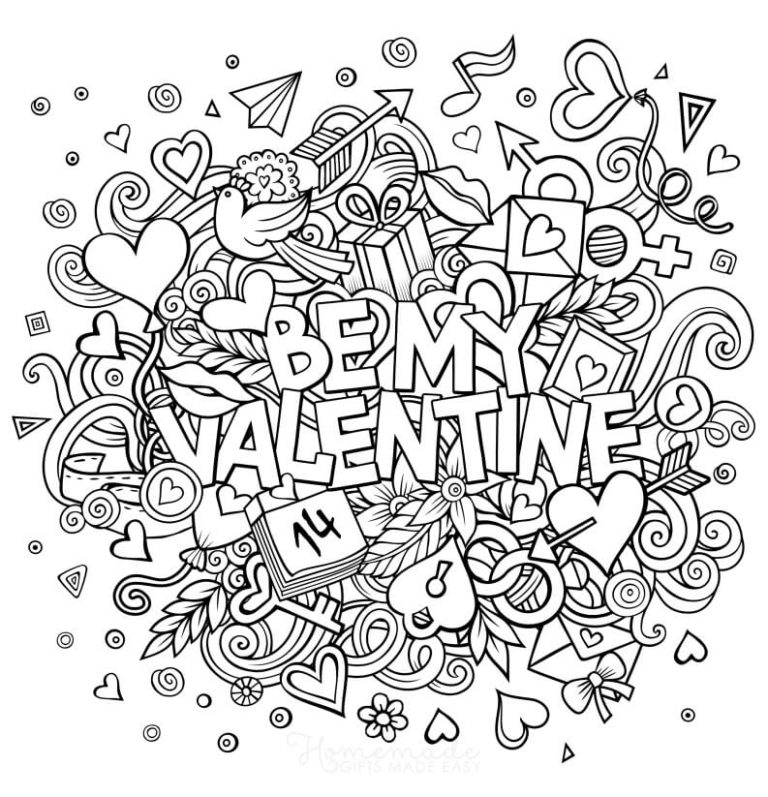 Valentines Day Coloring Pages For Adults Printable