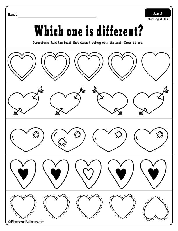 Printable Valentine Worksheets Preschool