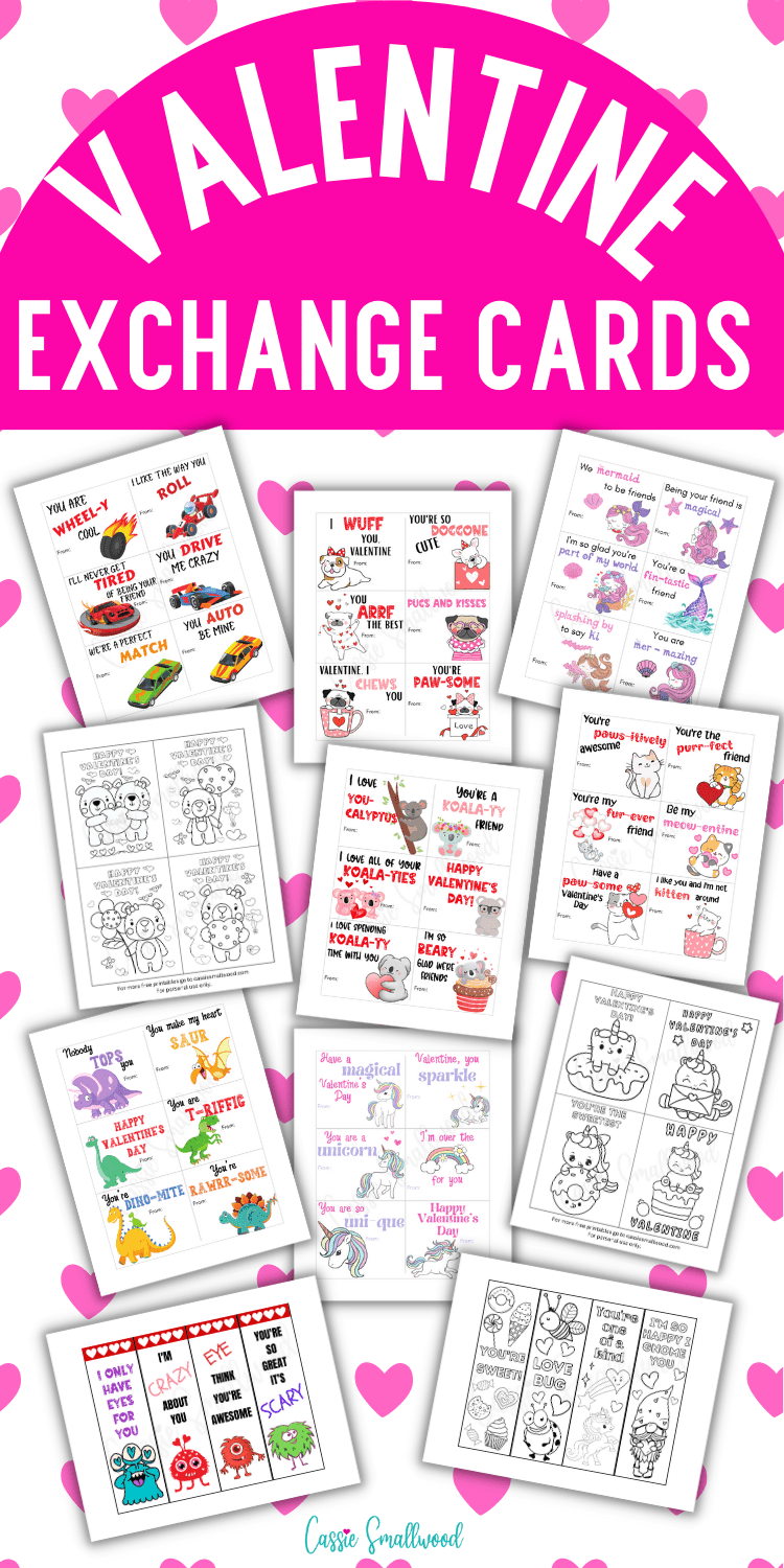 Free Printable Valentine Exchange Cards