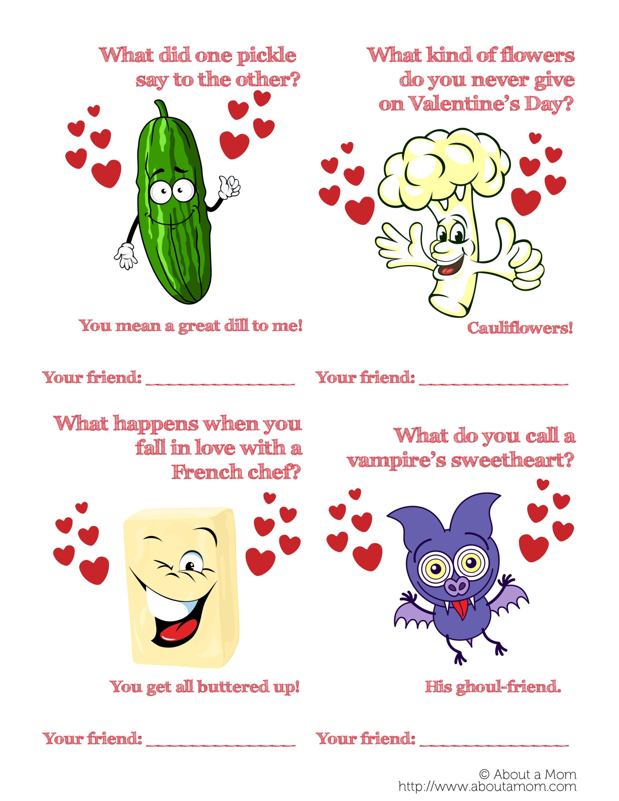 Printable Valentines Day Cards Funny