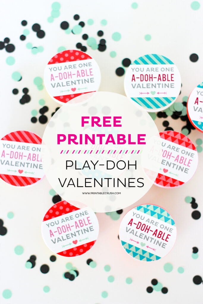 Free Printable Play Doh Valentine Cards