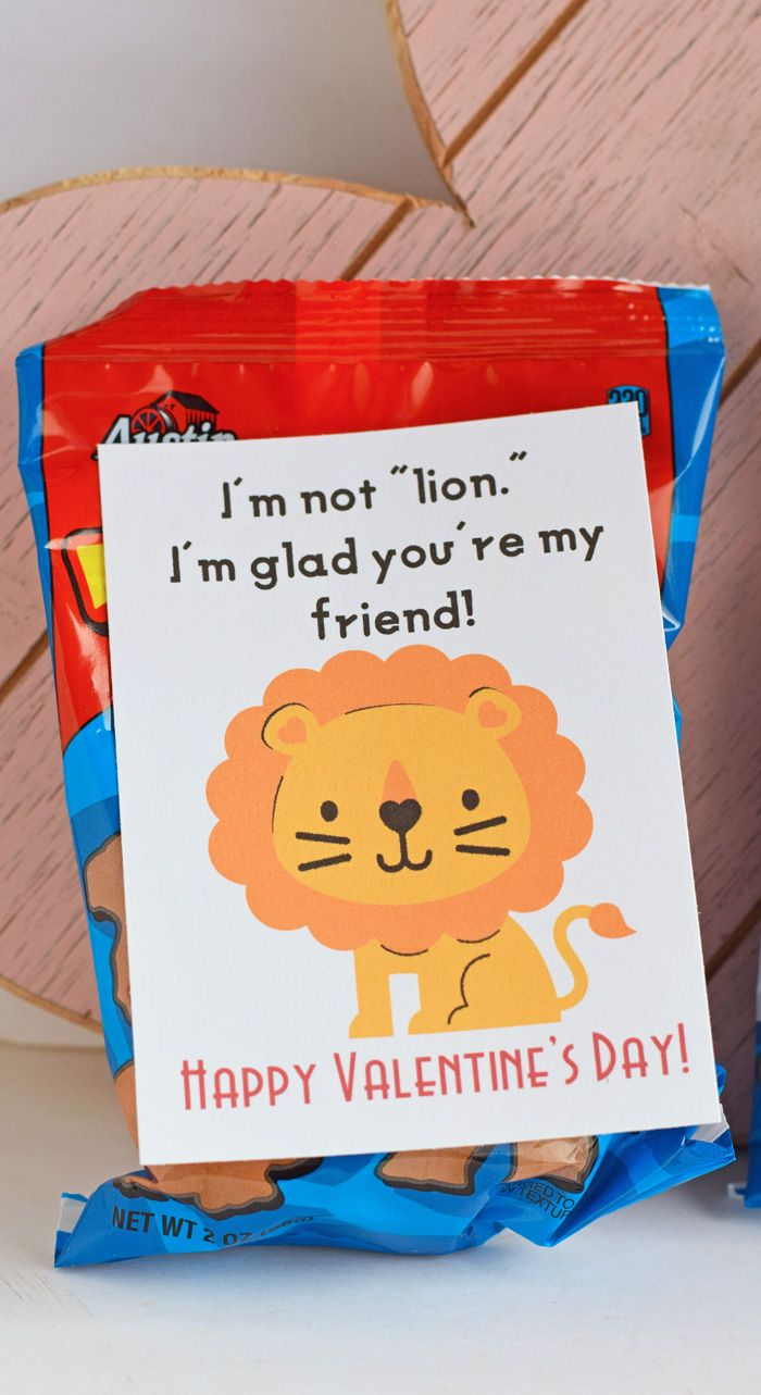 Animal Cracker Valentine Printable