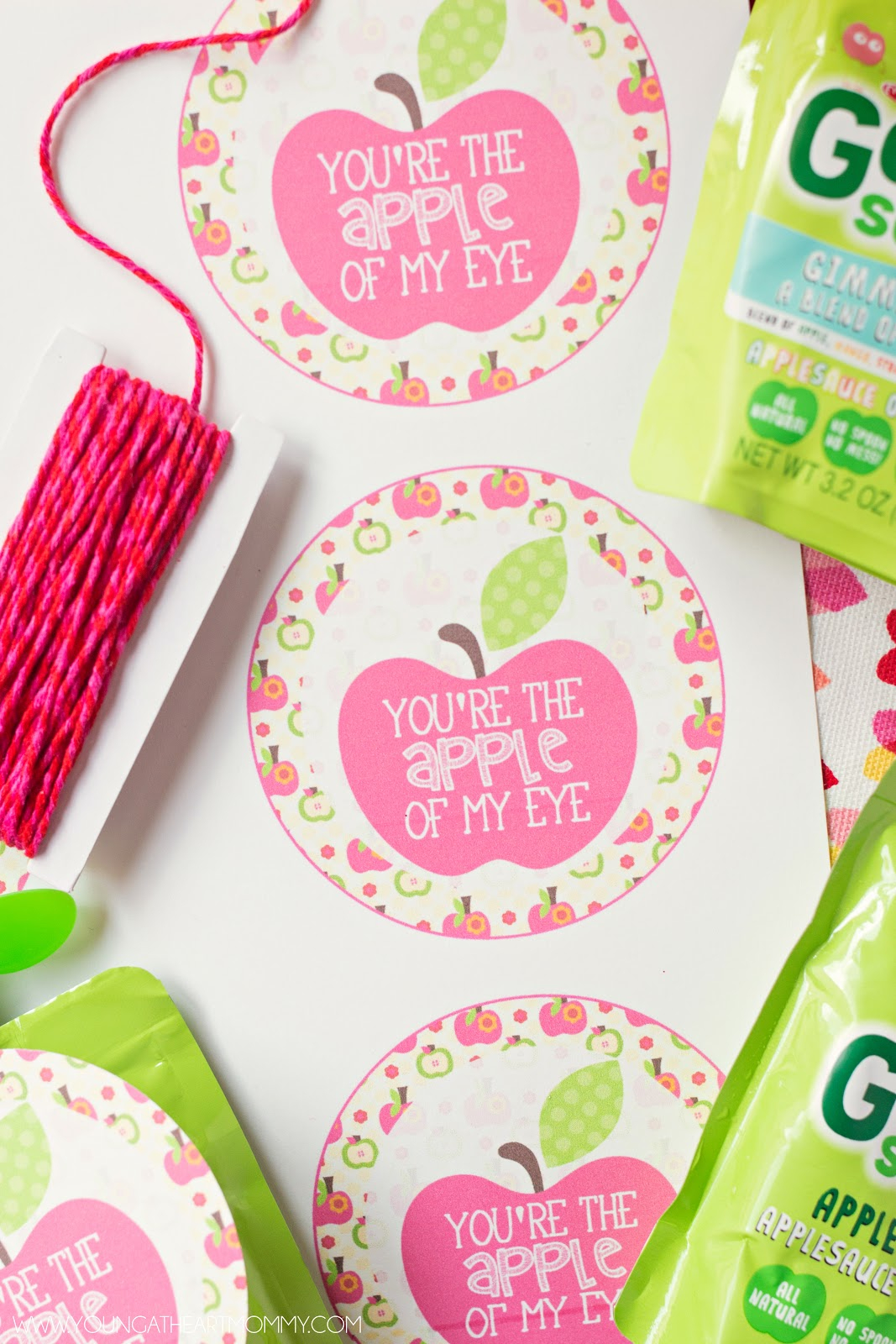 Apple Of My Eye Valentine Printable Baby Puffs