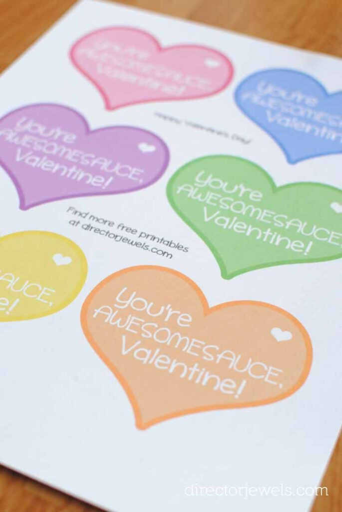 Applesauce Pouch Valentines Free Printable