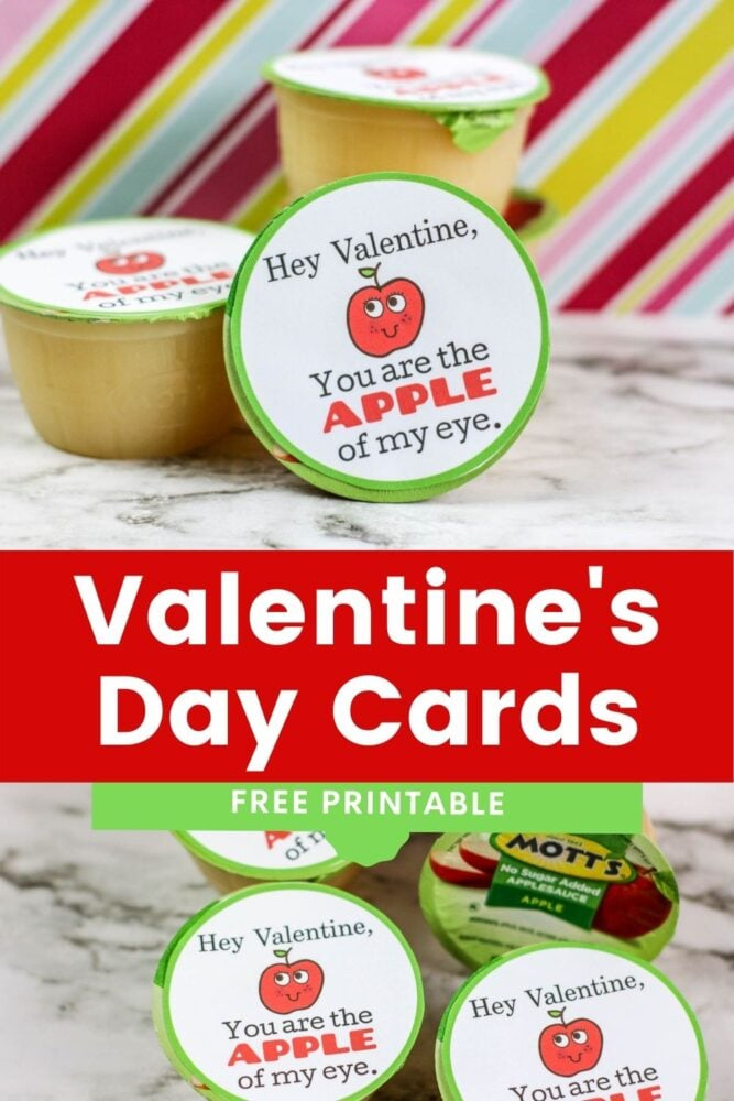 Apple Sauce Valentine Printable Label