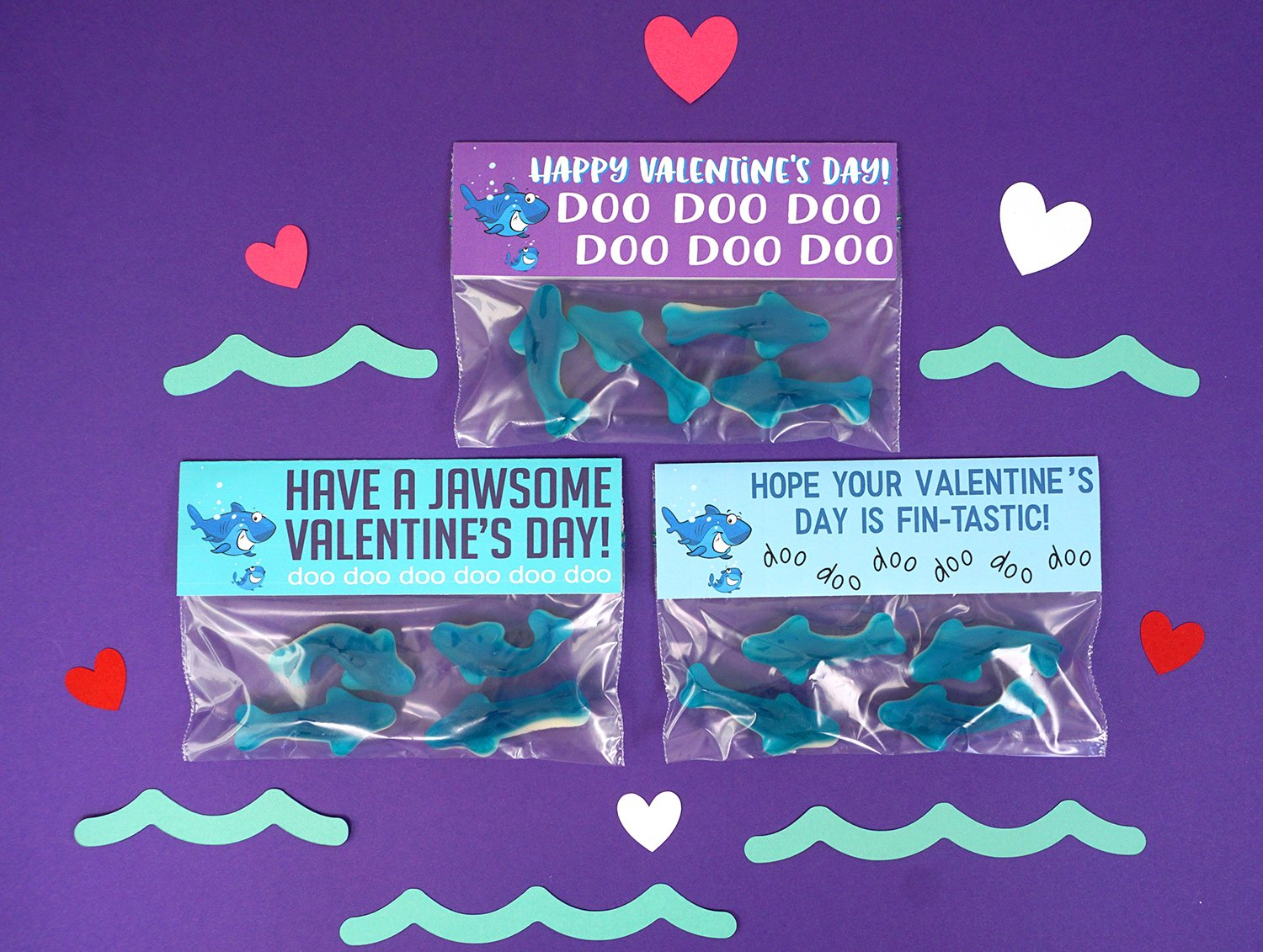 Baby Shark Valentine Printables