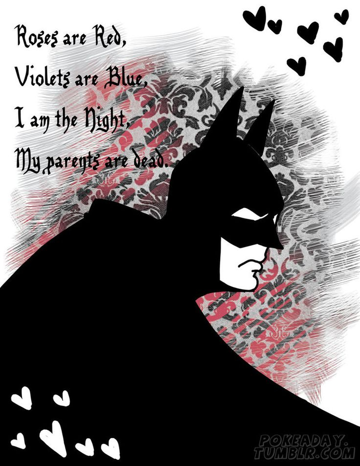 Batman Valentine Blank Printable