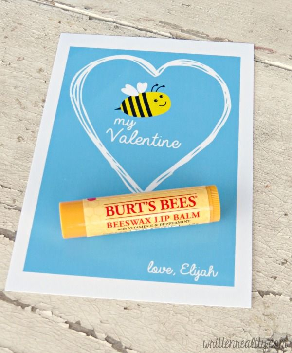 Burt's Bees Valentine Free Printable