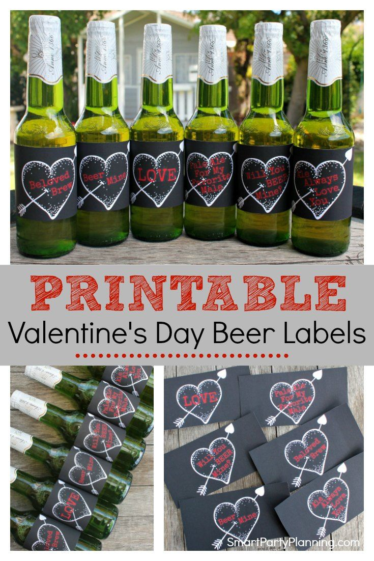 Beer Labels Printable Valentines