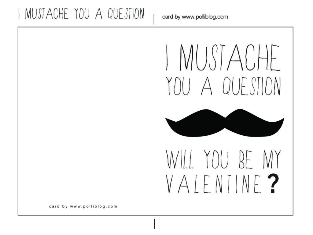 Valentines Day Cards Printable Black And White