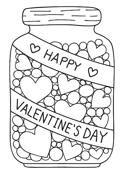Black And White Printable Valentines