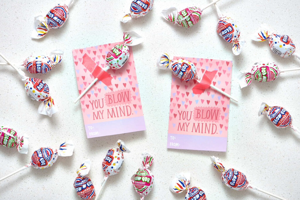 Free Printable Blow Pop Valentines