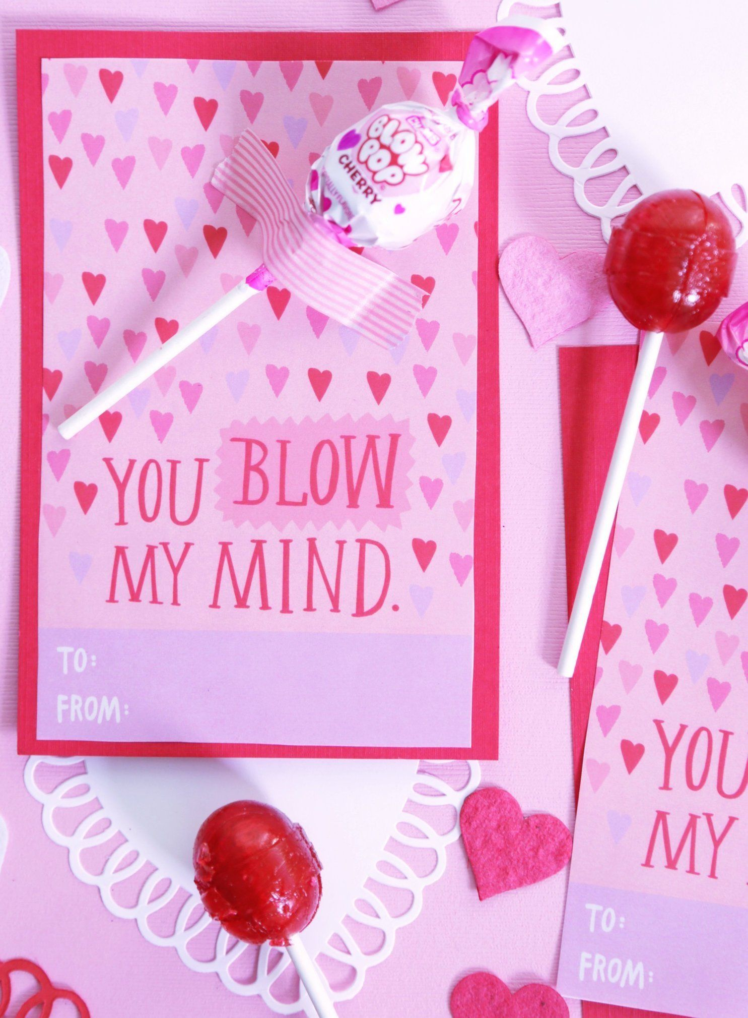 Blow Pop Valentines Printable