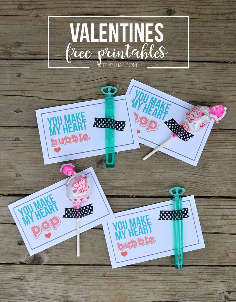 Free Printable Blow Pop Valentines