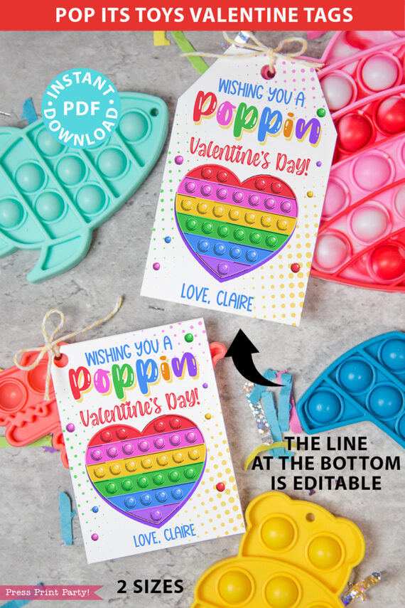 Blow Pop Valentine Printables