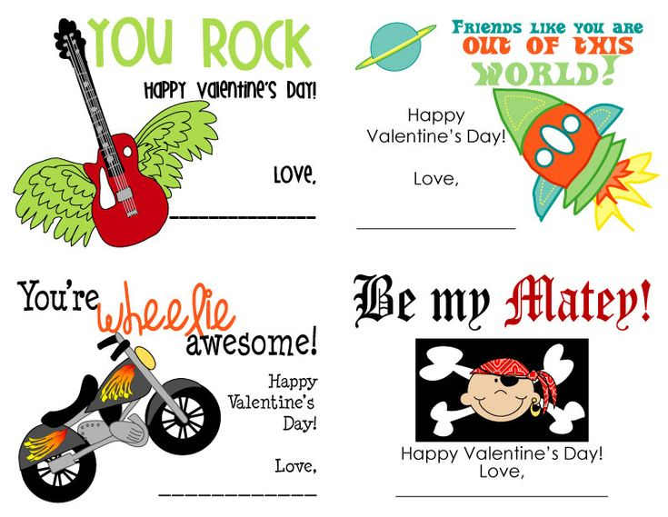Free Boy Valentine Printables