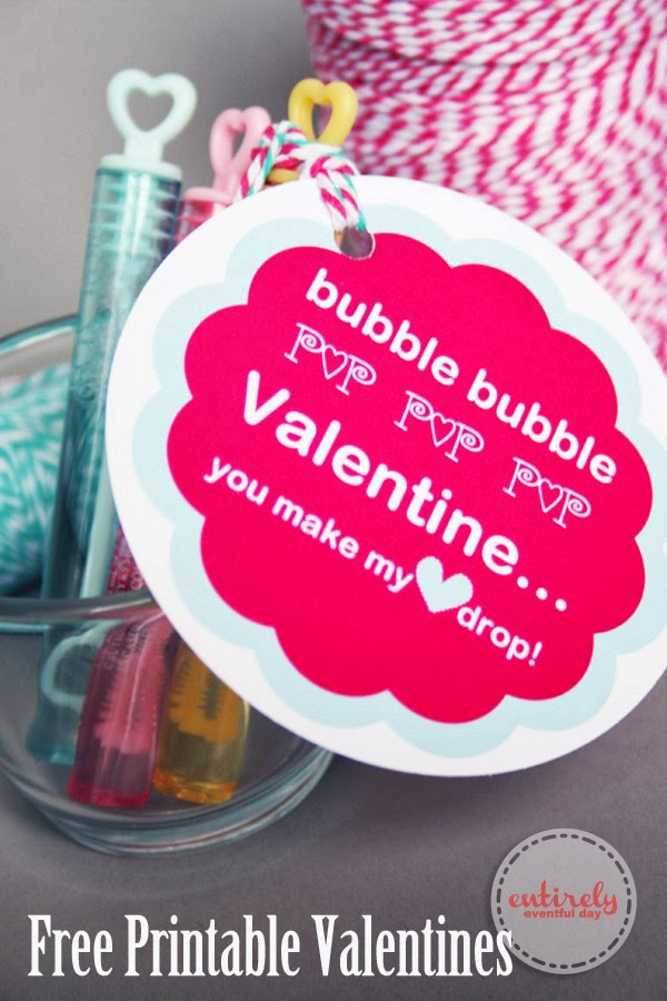 Free Printable Bubbles Valentine Printable