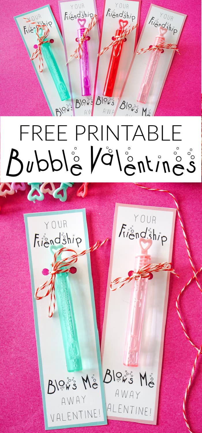 Free Bubble Valentine Printables