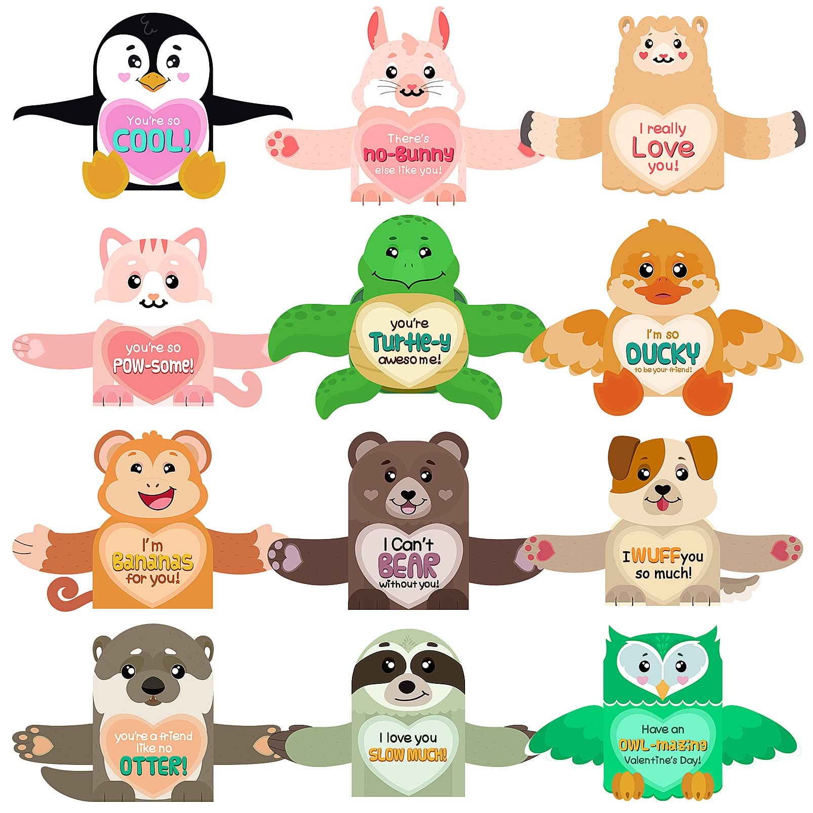 Animal Valentine Printable Freinds